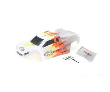 Losi Body, Gray/White: Mini-T 2.0