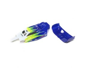 Losi Body, Wing, Blue/White: Mini-B