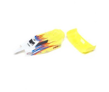 Losi Body, Wing, Yellow/White: Mini-B