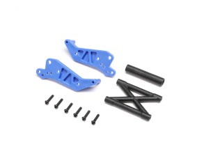 Losi Wheelie Bar Set, Blue: Mini LMT