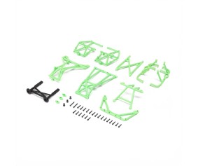 Losi Cage Set Complete, Green: Mini LMT