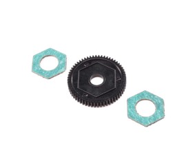 Losi Spur Gear w/ Slipper Pads, 60T, 0.5M: Mini-T 2.0