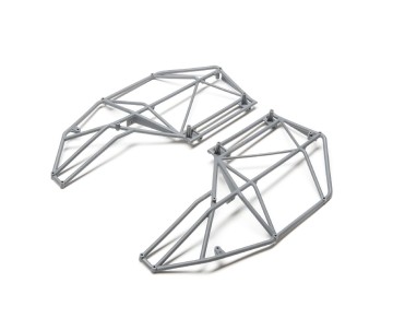Losi Roll Cage, Side, Left & Right, Gray: Rock Rey