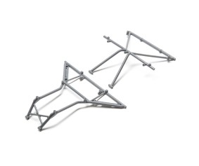 Losi Roll Cage, Roof, Front, Gray: Rock Rey