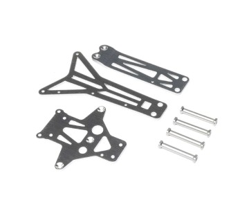 Losi Top Chassis Brace & Standoffs, Front/Rear: RZR Rey