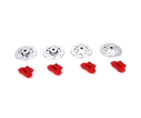 Losi Wheel Hex Brake Rotor & Caliper FR/RR Set: V100