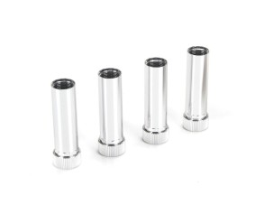 Losi Shock Body, 1.2, Non-Thread, Silver(4): NCR2.0
