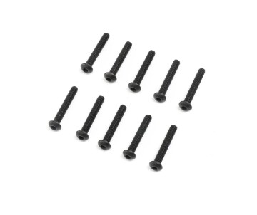 Losi Button Head Screws, M2.5 x 16mm (10)