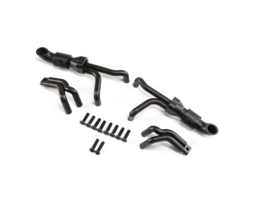 Losi 4n1 Collective Headers, Silver: LMT