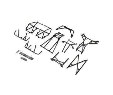 Losi Cage Set, Complete, Black: LMT