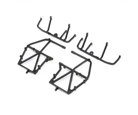 Losi Side Cage and Lower Bar, Black: LMT