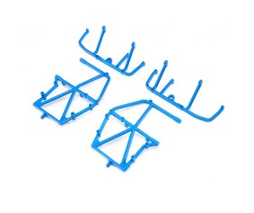 Losi Side Cage and Lower Bar, Blue: LMT