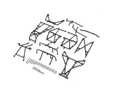 Losi Cage Set Complete, Black: LMT Mega