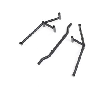 Losi Rear Cage Body Support, Black: LMT Mega