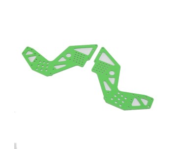 Losi Rear Chassis Plate, Green (2): LMT Mega KS