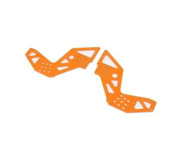 Losi Rear Chassis Plates, Orange (2): LMT Mega BH