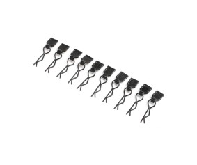 Losi Body Clips, Black, Small (10): LMT