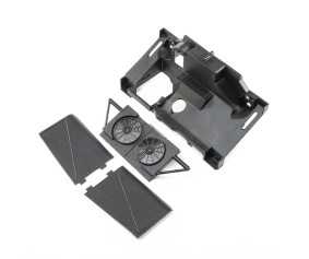 Losi Rear Bulkhead, Fan Panel, MudGuards:Super Baja Rey