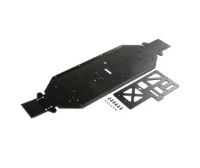 Losi Chassis w/Brace, 4mm Black: DBXL-E 2.0