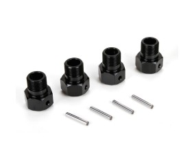 Losi Wheel Hex Black & Pin (4): MTXL,DBXL-E