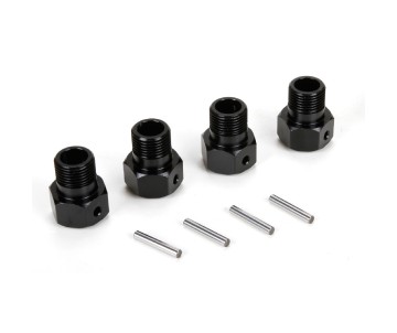 Losi Wheel Hex Black & Pin (4): MTXL,DBXL-E