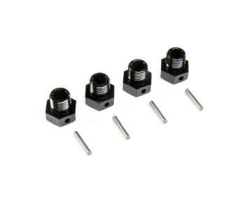 Losi 17mm Wheel Hex, Black (4): SBR 2.0