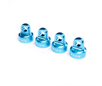 Losi Shock Cap Set, Aluminum, King Blue: SBR 2.0