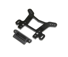 Losi Shock Tower, Front, Black, AL: DBXL-E 2.0