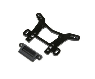 Losi Shock Tower, Rear, Black, AL: DBXL-E 2.0