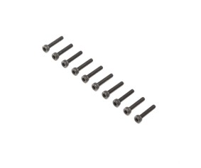 Losi Cap Head Screws, Steel, Black Oxide, M3 x 16mm (10)