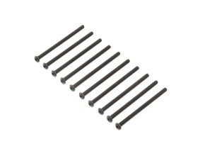 Losi Button Head Screws, Steel, Black Oxide, M4 x 65mm (10)