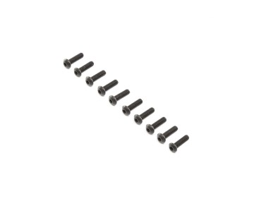 Losi Button Head Screws, Steel, Black Oxide, M4 x 14mm (10)