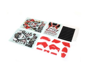 Losi Red Plastics w/Wraps: PM-MX