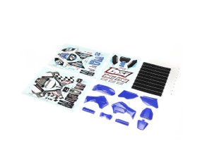 Losi Blue Plastics w/Wraps: PM-MX