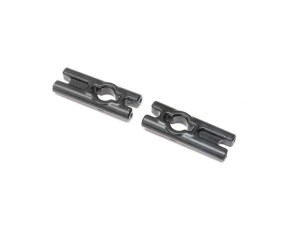 Losi Body Mount Cross Bar, Aluminum, Blk (2): Mini LMT