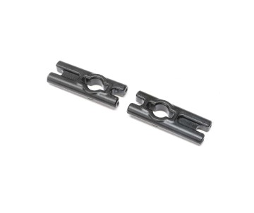 Losi Body Mount Cross Bar, Aluminum, Blk (2): Mini LMT