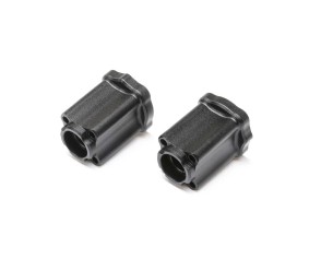 Losi Axle Mount Rear, 0 deg, Aluminum, Black: Mini LMT
