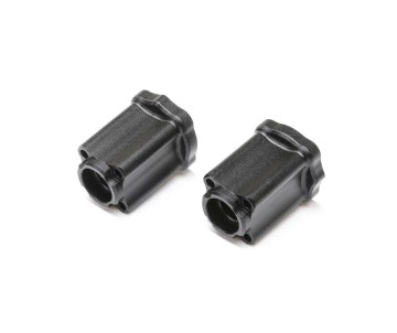 Losi Axle Mount Rear, 0 deg, Aluminum, Black: Mini LMT