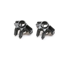 Losi Steering Spindle Set, Aluminum, Black: Mini LMT