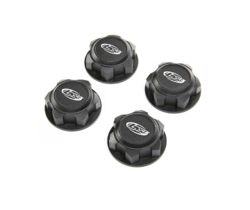 Losi Wheel Nut, Captured, Black (4): DBXL-E 2.0