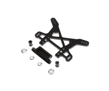 Losi Shock Tower, Rear, Black, Aluminum: DBXL, MTXL