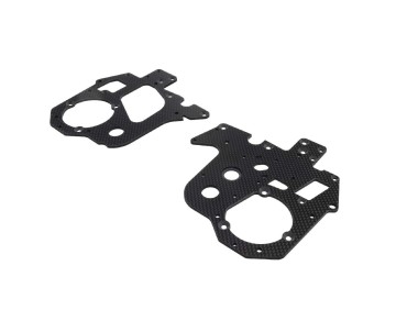 Losi Carbon Chassis Plate Set: PM-MX