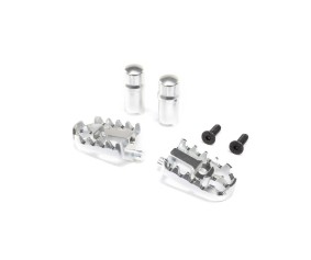 Losi Aluminum Foot Pegs, Silver: PM-MX