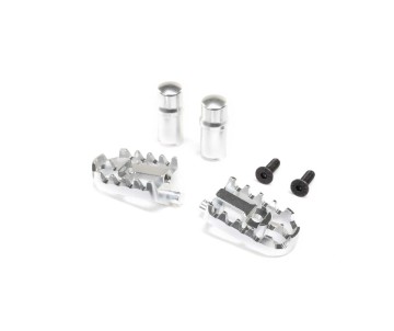Losi Aluminum Foot Pegs, Silver: PM-MX