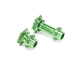 Losi Aluminum Hub Set, Machined, Green: PM-MX