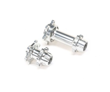 Losi Aluminum Hub Set, Machined, Silver : PM-MX