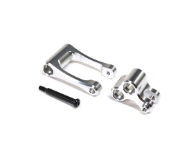 Losi Aluminum Knuckle & Pull Rod, Silver: PM-MX