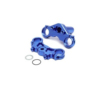 Losi Aluminum Triple Clamp Set, Blue: PM-MX