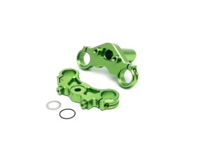 Losi Aluminum Triple Clamp Set, Green: PM-MX