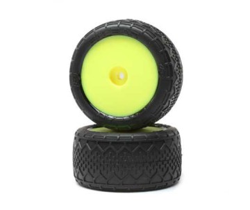 Losi BK Bar, RR Mounted, Yellow (2): Mini-B